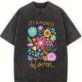 Let Kindness Bloom, Front and Back, Positivity, Mental Health,Women's Tee