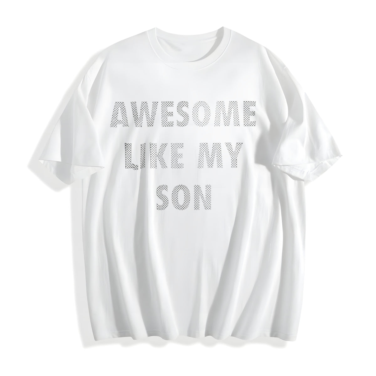 Funny Awesome Like My Son Sarcastic Parent Novelty For Funny Cotton T-Shirt - product view
