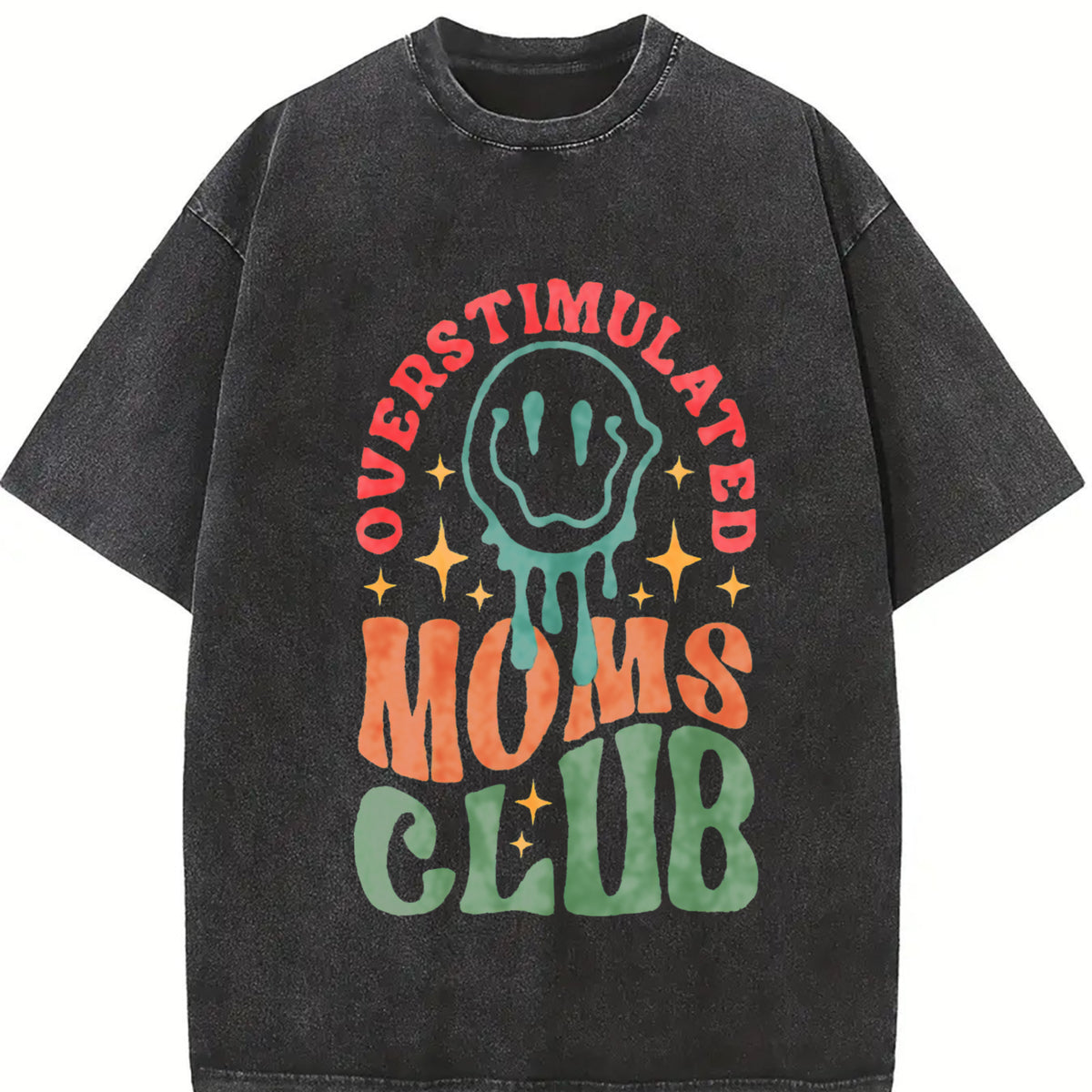 Overstimulated Moms Club Tshirt, Funny Mom T-shirt, Trendy Mothers Day Shirt, Gift For Mama, Mama Tee Top Womenswear Summer Comfort