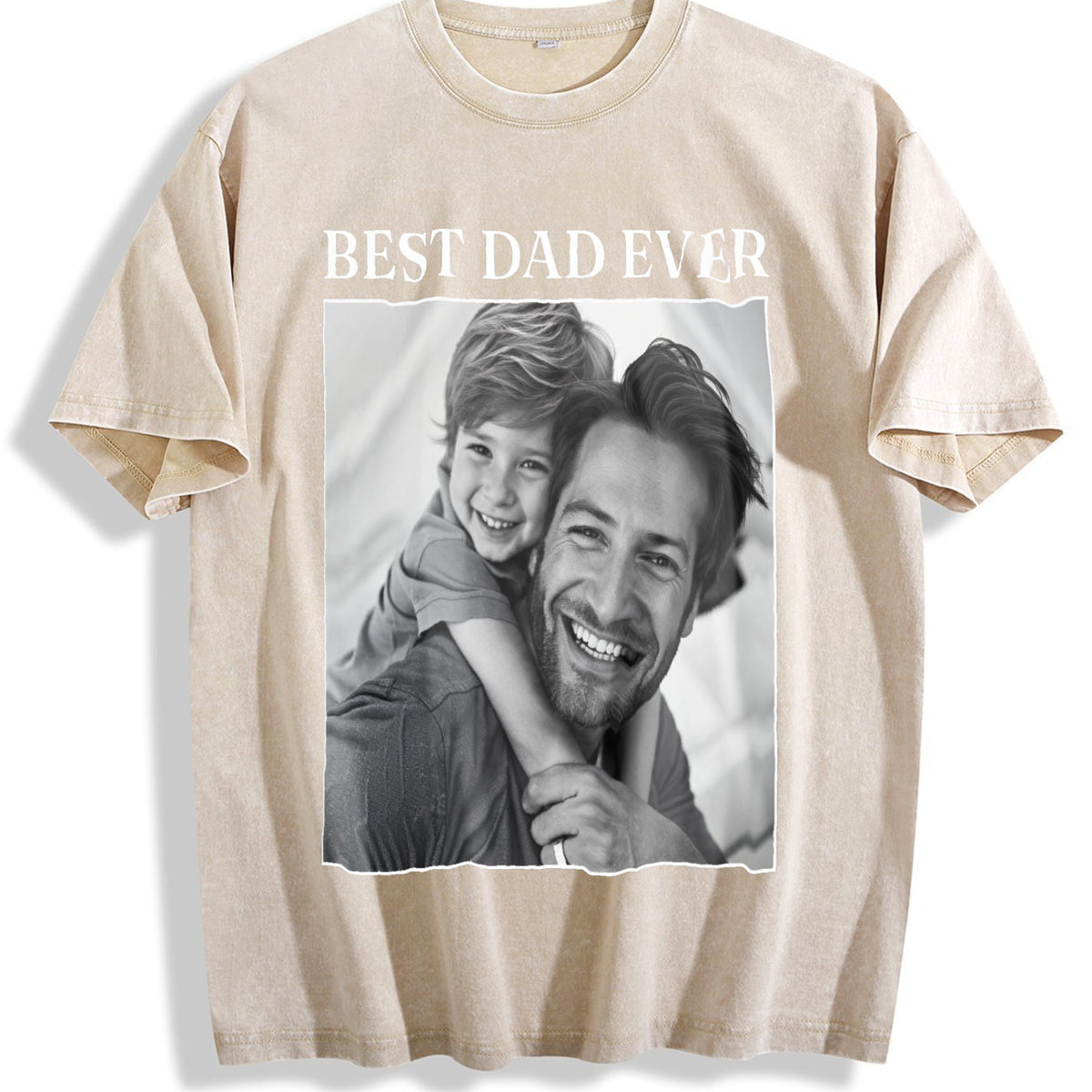 Photo Dad Vintage Washed T-Shirt - Beige