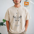 Moth Moon Vintage Washed T-Shirt - Beige
