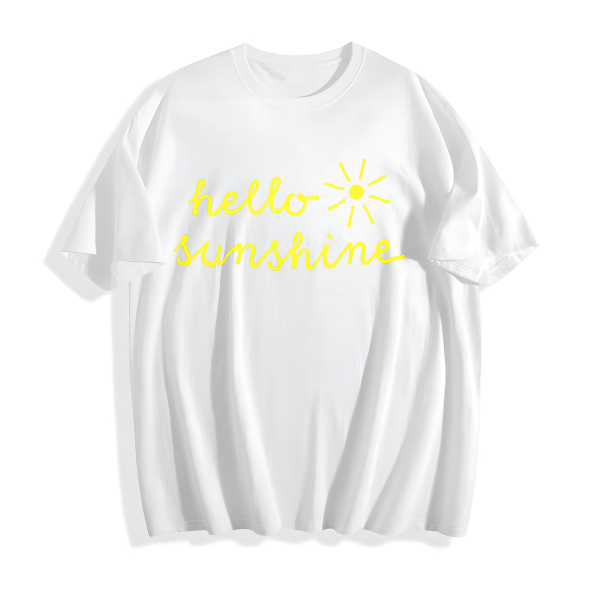 Funny Hello Sunshine Sarcastic Novelty For Ladies Funny Cute Cotton T-Shirt - product view