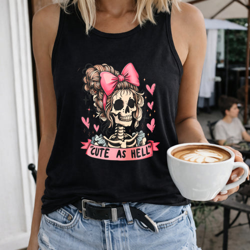 029 A Cool And Pocketed Shorts Women's Tank Top - Black