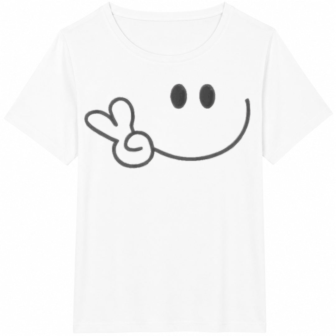 10piece Cute Face Heart Tree Tyle Wrinkle Resistant Cotton T-Shirt - product view