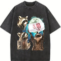 Three Raccoons Diet Dr Pepper Comfort Color T-shirts, Funny Meme Genz Dank Raccoons, Gifts, Unisex Tee, Top Menswear Underwear Crewneck