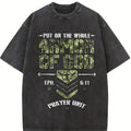 100% Cotton Unisex Camo Armor Of God Christians Religious Camouflage T-Shirt Christ Christian Tops Casual Top