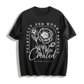 Religious Cotton T-Shirt - Black