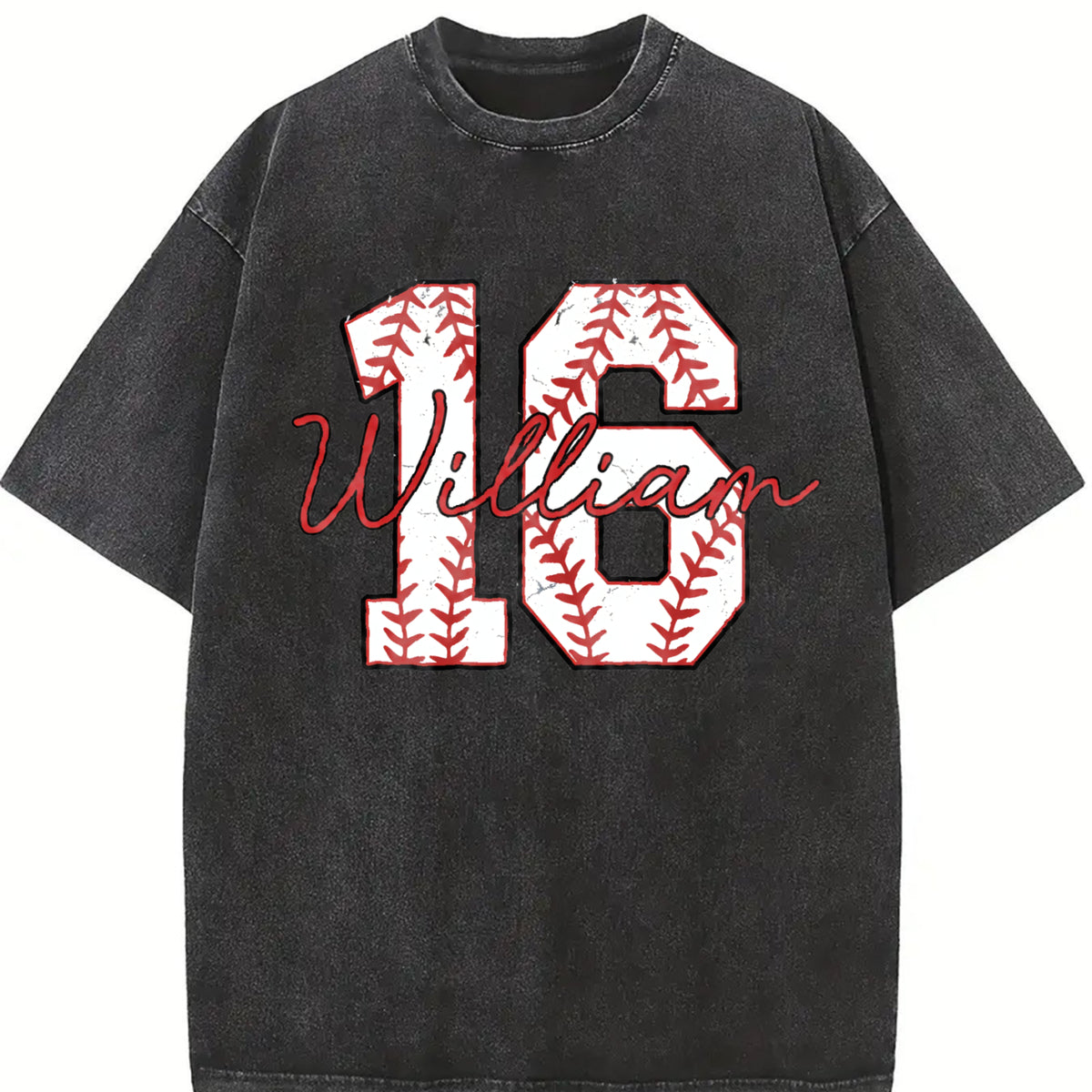 [Custom] Baseball Number Shirt, Comfort Colors Baseball Tee, Personalized Baseball Player Shirt, Baseball Fan Gift, Game Day, Sports Mom tee