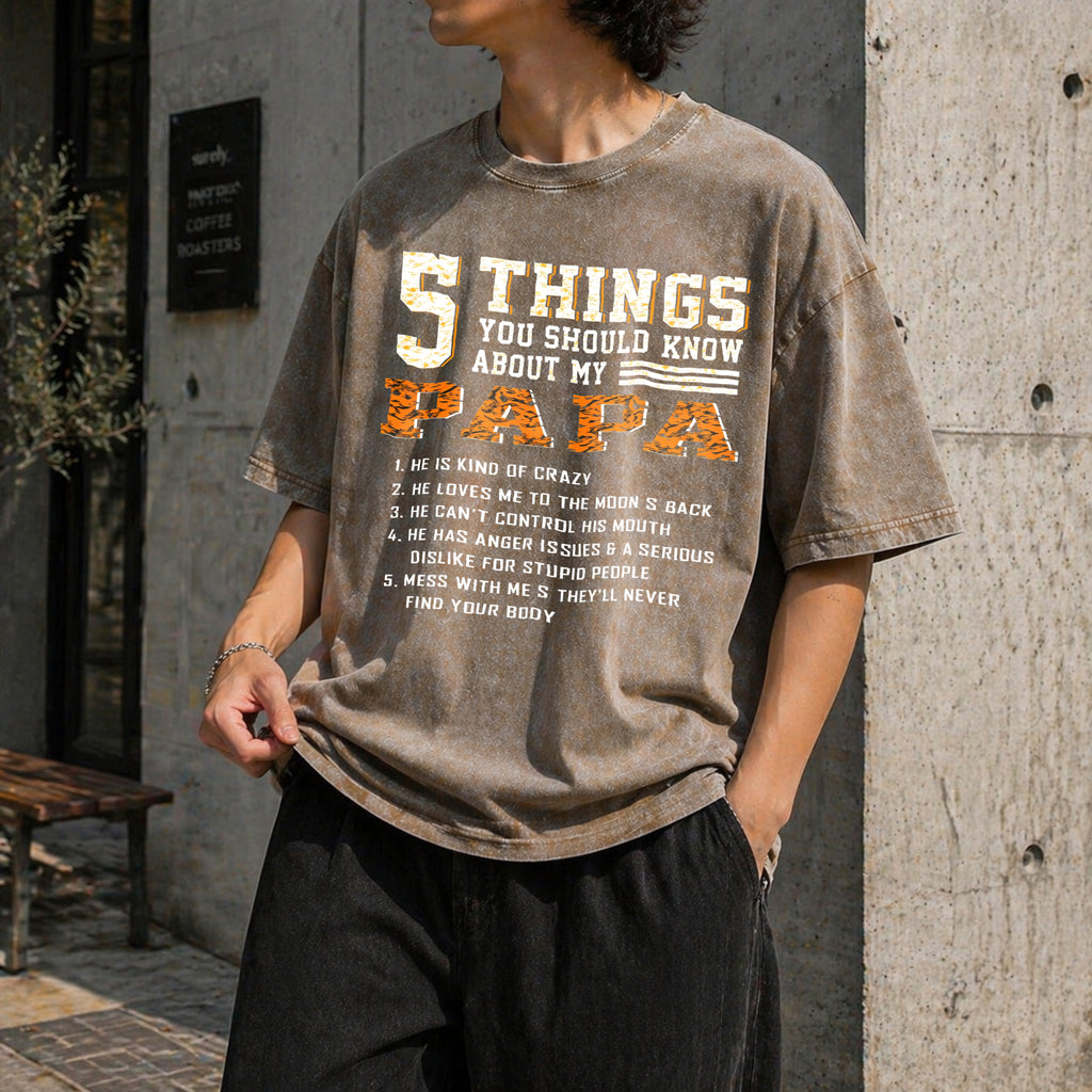 Father's Day Vintage Washed T-Shirt - product view