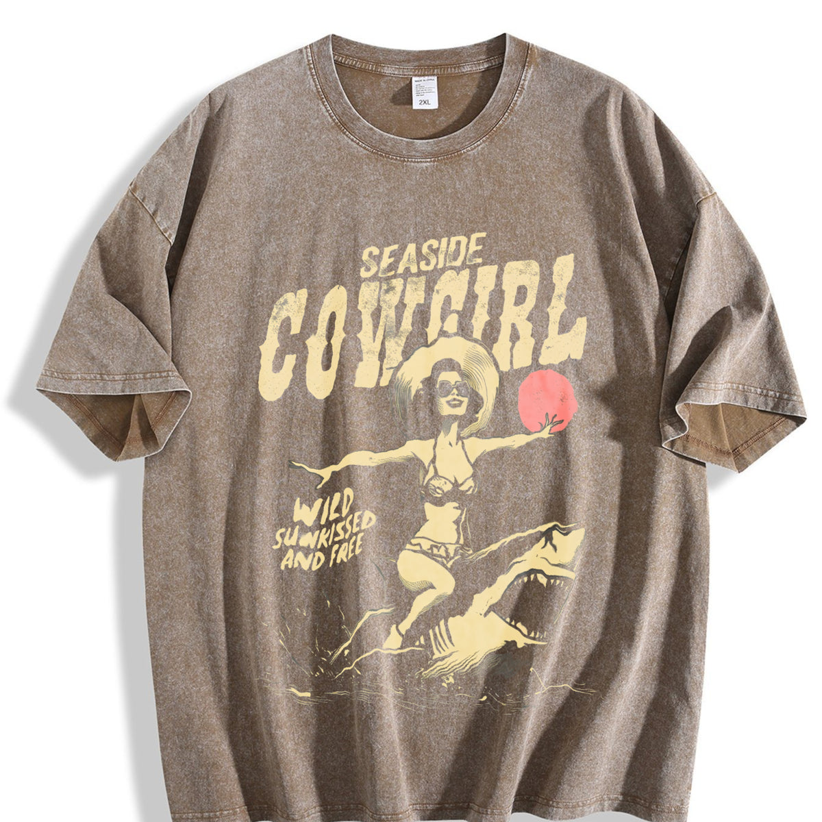 Seaside Cowgirl Vintage Washed T-Shirt - product view