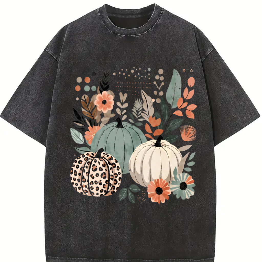 Boho Pumpkins Fall Tshirt, Leopard Pumpkin Boho Fall Shirt, Pumpkin Season Rustic Boho Tee, Trendy Fall Thanksgiving Autumn Vibes Shirt