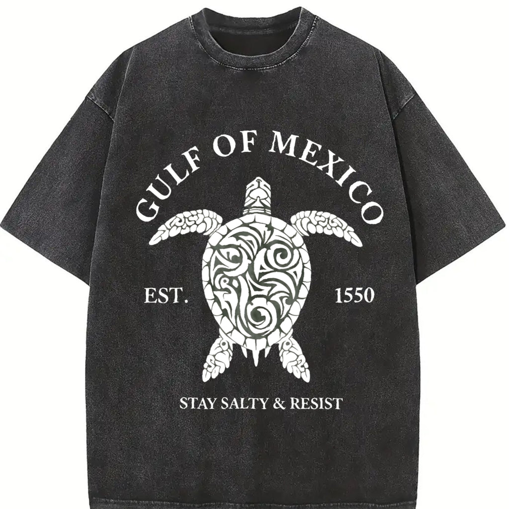 Comfort Colors Gulf of Mexico T-Shirt, Stay Salty & Resist Shirt, Gulf Coast Tshirt, Mexico Beach Shirt, American Gulf of Mexico Tee Summer Crewneck