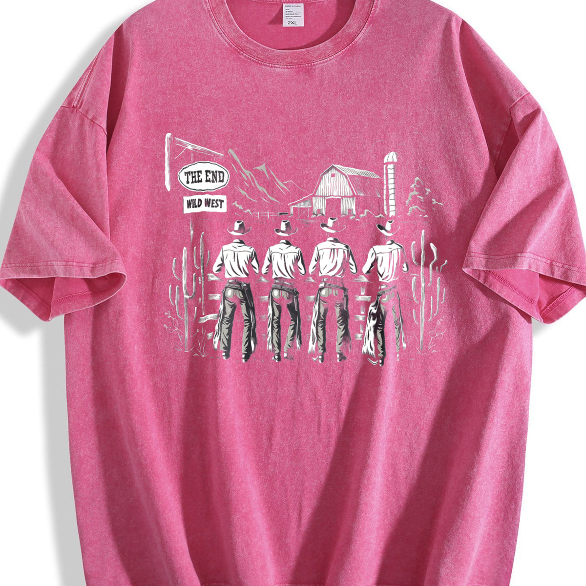 Western Cowboys Vintage Washed T-Shirt - product view