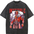 Thragg The Conqueror Viltrumite War - Invincible Comic Double Printed Oversize Lightweight Acid Washed Tee TV Series Graphic Tee T-Shirt graphic tees superhero fan