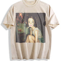 Chic Vintage Washed T-Shirt - Beige
