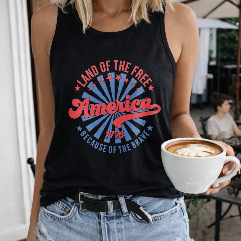 July 4th Women's Tank Top - Black
