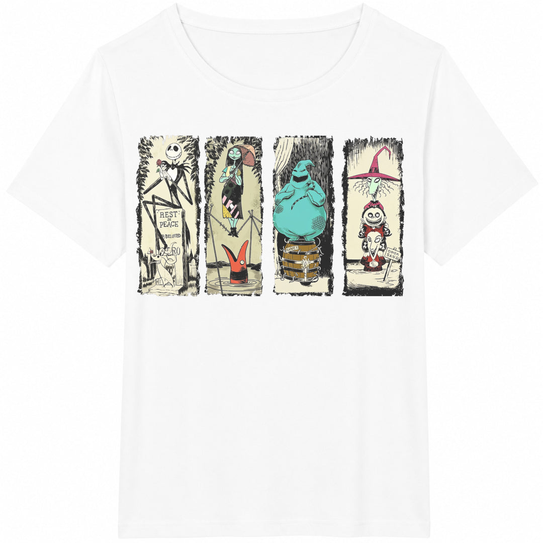 Haunted Mansion The Nightmare Before Christmas Halloween Cotton T-Shirt - product view