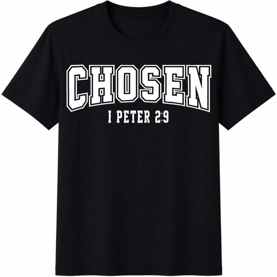 Chosen 1 Peter 2 9 Cotton T-Shirt - Black