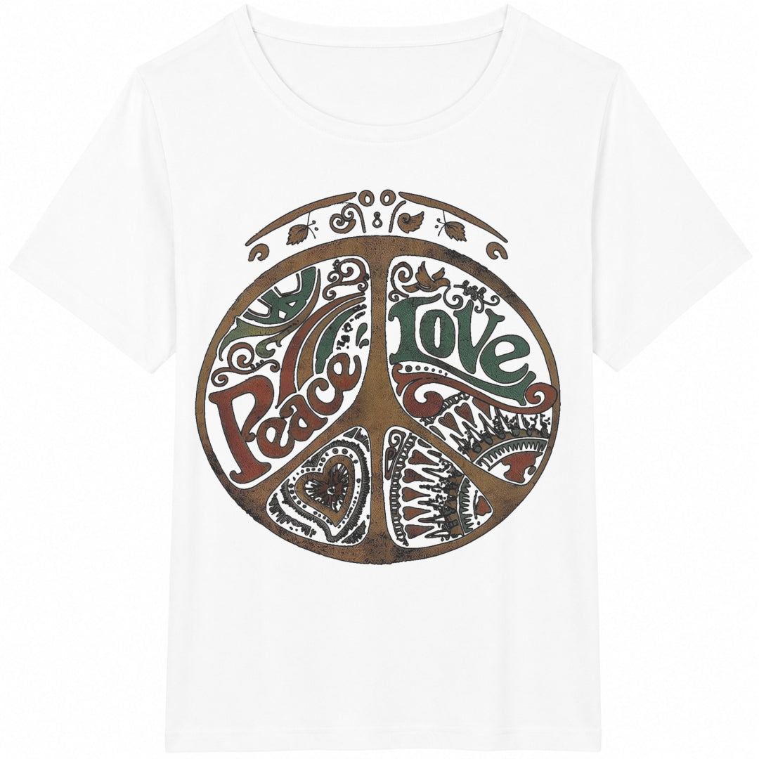 Peace Symbol Cotton T-Shirt - product view