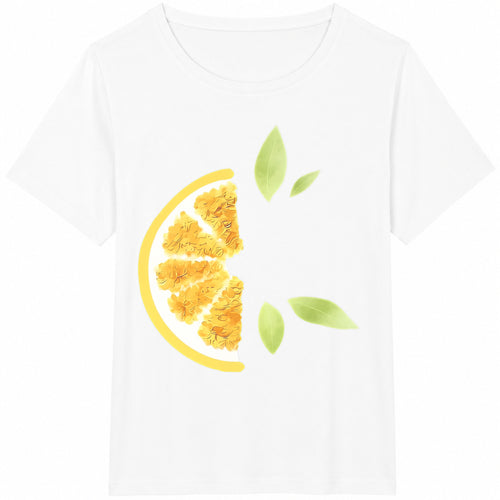 1-piece--watercolor Lemon Slice Cotton T-Shirt - product view