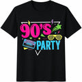 Inspirational Quote & Vibrant Flower Cotton T-Shirt - Black