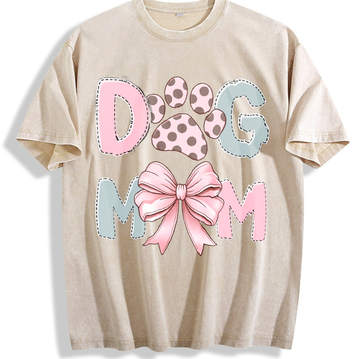 Inspired Vintage Washed T-Shirt - Beige