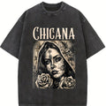100% Cotton Unisex Chicana Chola Style Lowrider Clothes Mexican American Latina T-Shirt Casual Top