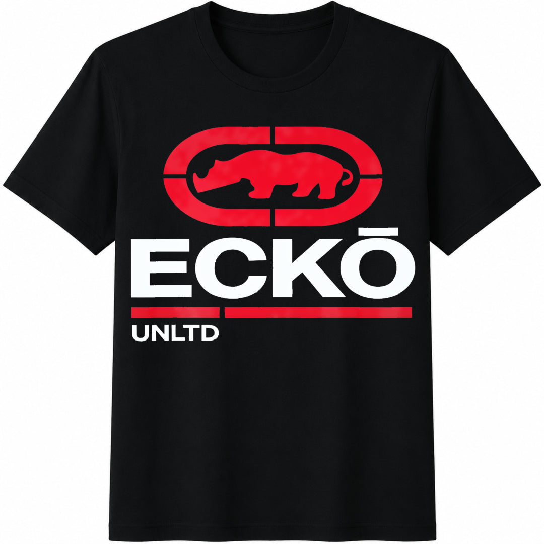 Ecko Unltd Rhinoceros Logo Cotton T-Shirt - Black