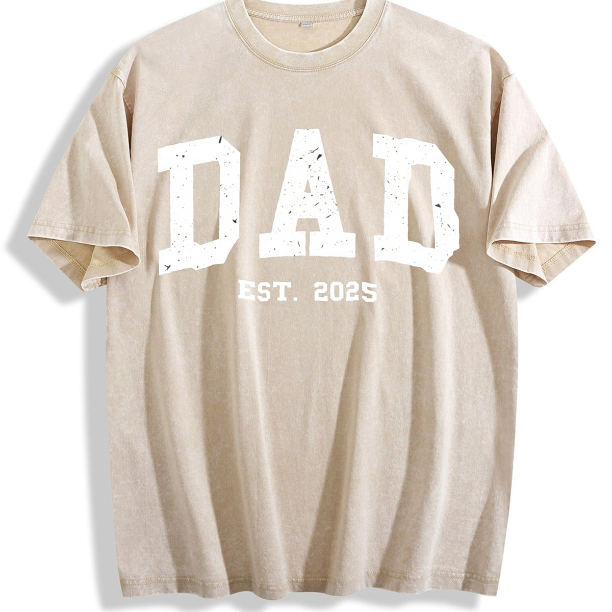 Dad Vintage Washed T-Shirt - Beige