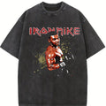 Iron Mike Old School Vintage Rock Band Retro Boxing Style Custom Graphic T-Shirt Crewneck Cotton Menswear Top