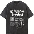 Retro Washed T-Shirt Double Sided Printed 230 Pure Cotton Christian Gift Street Style Unisex Vintage Distressed Crewneck Tshirt for Men Women Youth Festive Casual Top