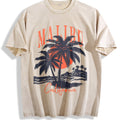 A Malibu California Vintage Washed T-Shirt - Beige