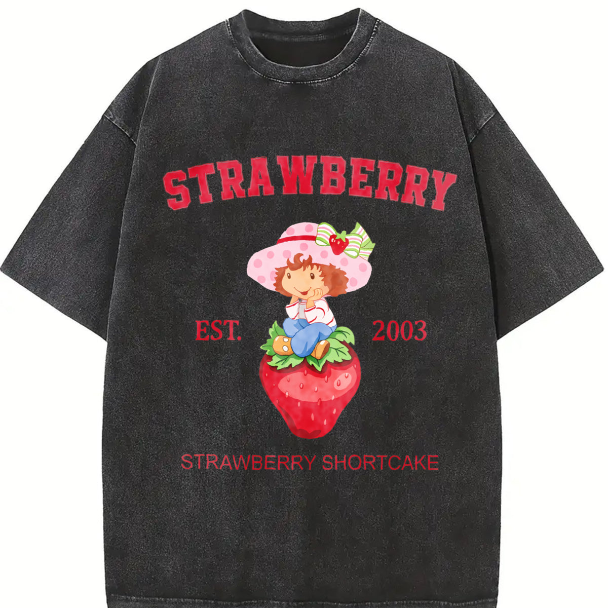 Adult Strawberry Shortcake Sweatshirt, Unisex Crewneck Jumper, Red Berry Dessert Clothing, Gift for HerHim, Foodie Apparel, Winter Fashion