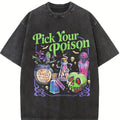 Comfort Colors Pick Your Poison T-shirt, Poison Bottles Shirt, Halloween Potion Design Shirt, Witchy Vibes T-shirt, Creepy Skull Art Shirt, Dark Aesthetic T-shirt, Gift for Men Women, Crew Neck T-shirt, Trending T-shirt