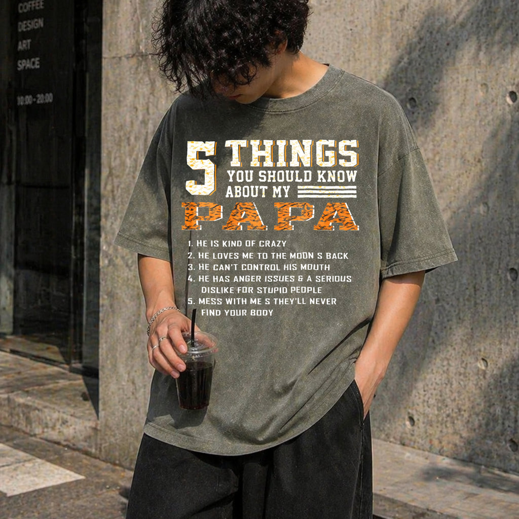 Father's Day Vintage Washed T-Shirt - product view