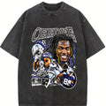 [100% Cotton] CeeDee Lamb Graphic Tee, Y2K Streetwear T-Shirt, Unisex Crew Neck Tee, Vintage Hip-Hop Graphic, Sports Style, Casual Cotton FitFashion 	 Unisex T-shirts M-5XL