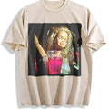Chic Vintage Washed T-Shirt - Beige