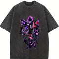 Retro Vintage Limited Sung Jin Woo, Bellion - Solo Leveling Tshirt Wash  Cotton Acid Washed Tee, Anime Manga, Anime Streetwear, Graphic Tees