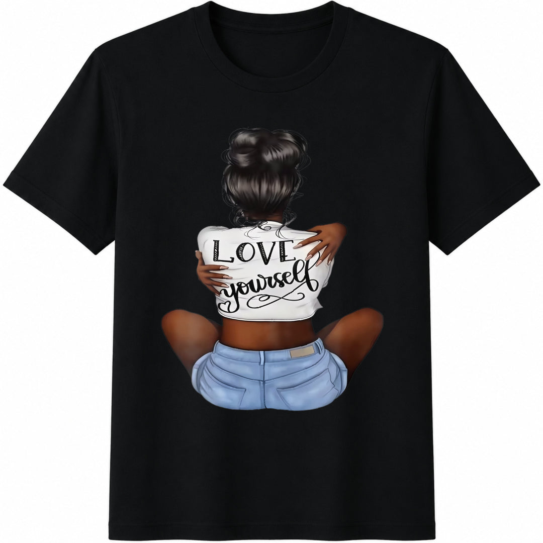 Mother's Day Cotton T-Shirt - Black