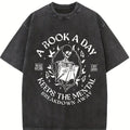 Comfort Color A Book A Day Keep The Mental Breakdown Away Shirt, Bookish Graphic Tee Women, Book Gift, Book Lover Gift, Reading Book T-shirt, Bookworm Gift, Book Club Tops For Women