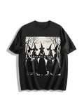 Girls Will Be Girls Witch Cotton T-Shirt - Black