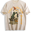 Explorer Statement For Grunge Vibes: Wizard Duck Vintage Washed T-Shirt - Beige