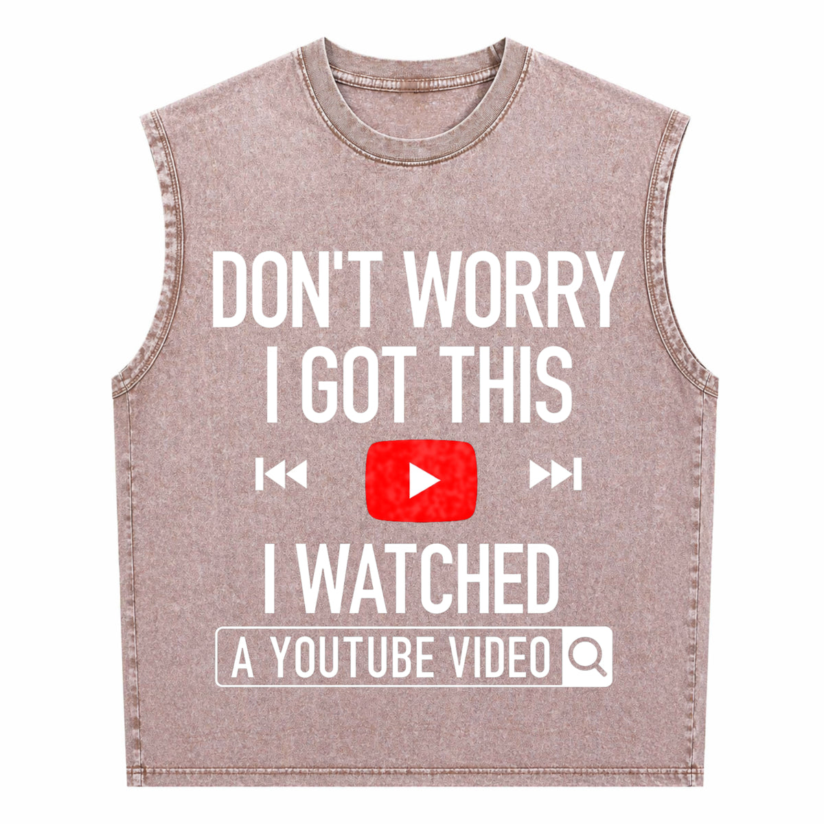 Funny Diy Mechanic Engineer Garage Humorous Father's Day Men's Washed Tank Top - product view