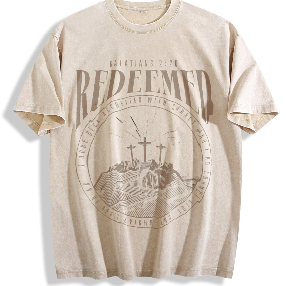 Classic - Vintage Washed T-Shirt - Beige