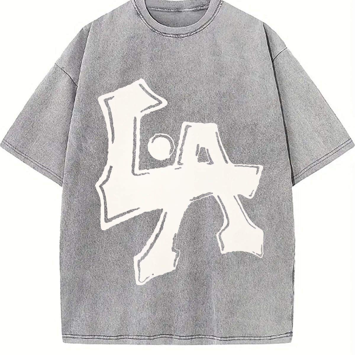 LA Flowers To Make Old Vintage Washed T-Shirt - product view