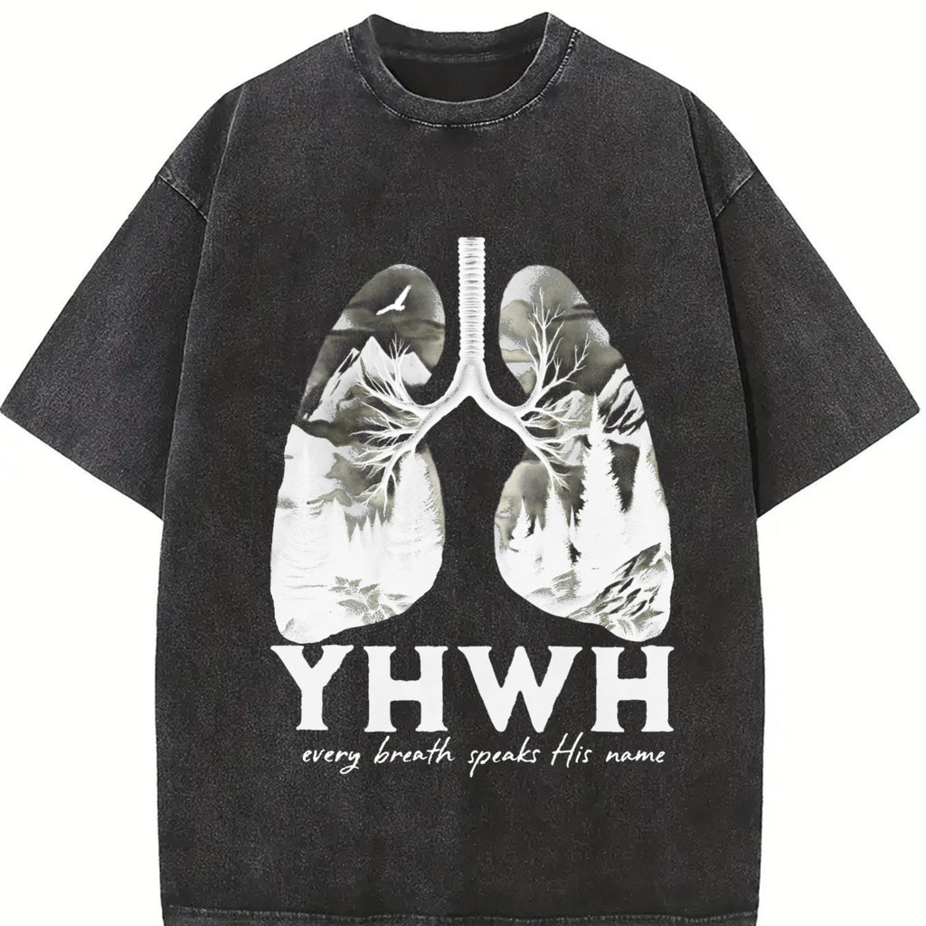 valentine shirts YHWH Christian Washed T-Shirt, Jesus Tee, Jesus Tshirt , Christian Apparel Streetwear Menswear Oversized Top Men and Women Menswear Tops , Gym Pump Cover