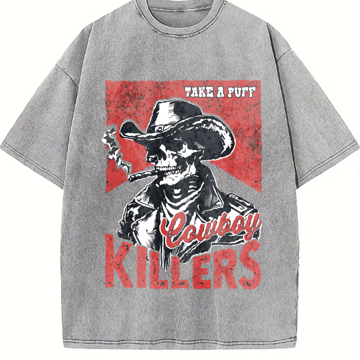 Popular Cowboy Killers 90s Vintage Washed T-Shirt - product view