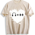 Gym Motivation Vintage Washed T-Shirt - Beige