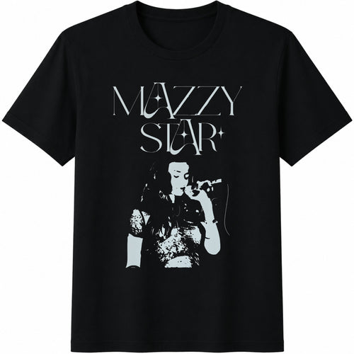 03-16 Vintage 90s Grunge Mazzy Star Live For 2026 Cotton T-Shirt - Black