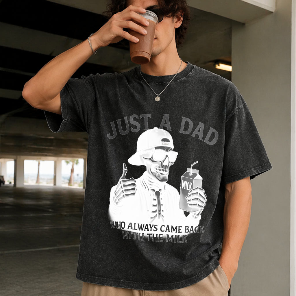 Funny Dad Vintage Washed T-Shirt - product view